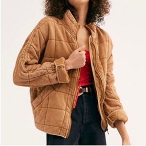 Free People Dolman Quilted Knit Jacket